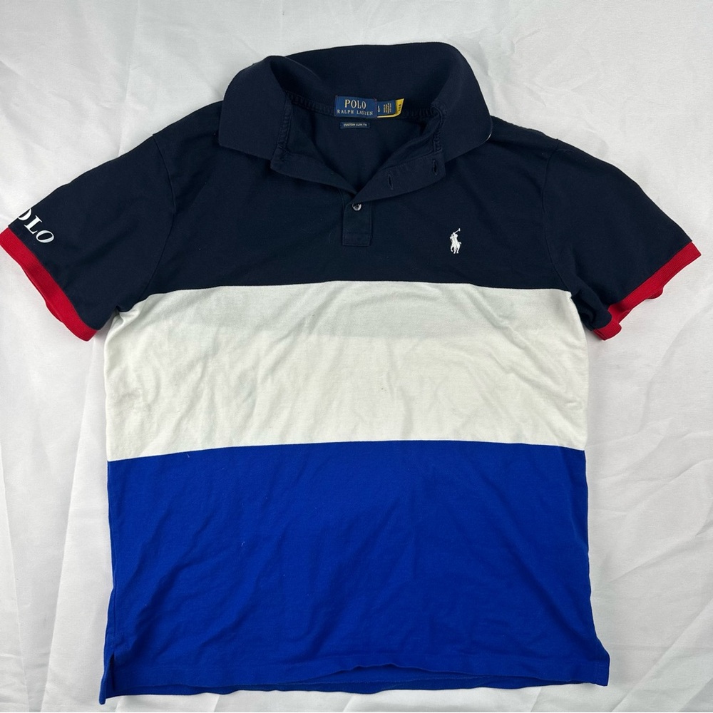 Polo Ralph Lauren Polo shirt Navy white red Men’s Size Large